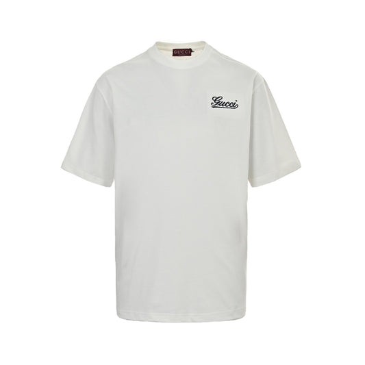 Gucci Logo Cotton Jersey T-Shirt White