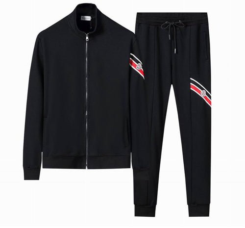 Moncler Tricolour Black Striped Tracksuit