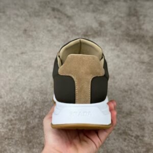 Prada Prax 01 Re-Nylon Beige Green Suede
