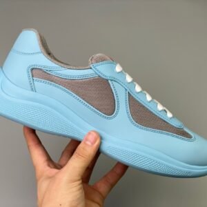 Prada Americas Cup Icon Soft Baby Blue Trainers