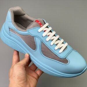 Prada Americas Cup Icon Soft Baby Blue Trainers