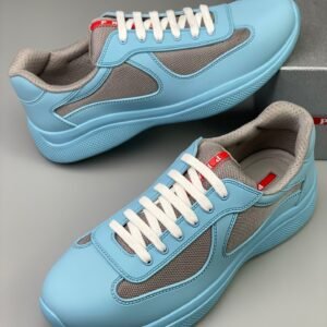 Prada Americas Cup Icon Soft Baby Blue Trainers