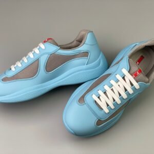 Prada Americas Cup Icon Soft Baby Blue Trainers
