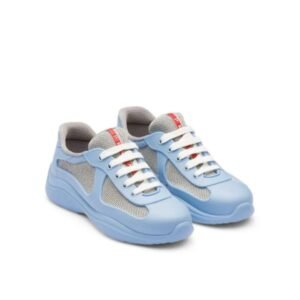 Prada Americas Cup Icon Soft Baby Blue Trainers