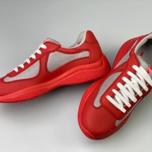 Prada Americas Cup Soft Icon Red  Trainers