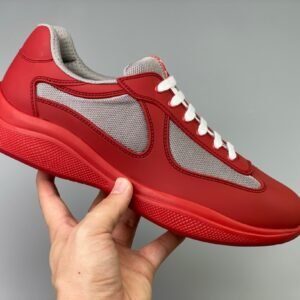 Prada Americas Cup Soft Icon Red  Trainers