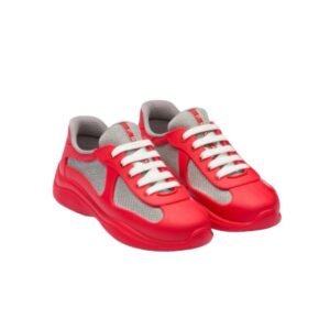 Prada Americas Cup Soft Icon Red  Trainers