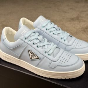 Prada Downtown Leather Blue Re-Nylon