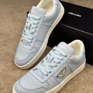 Prada Downtown Leather Blue Re-Nylon