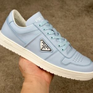 Prada Downtown Leather Blue Re-Nylon