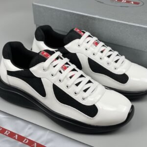 Prada Americas Cup White Black Trainers