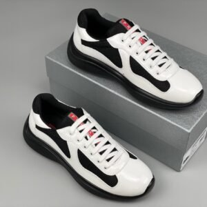 Prada Americas Cup White Black Trainers