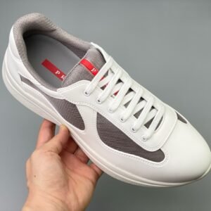 Prada Americas Cup Icon Soft White Grey Trainers