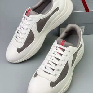Prada Americas Cup Icon Soft White Grey Trainers