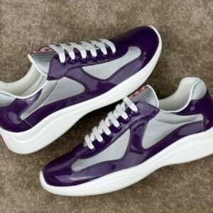 Prada Americas Cup Purple Grey Trainers