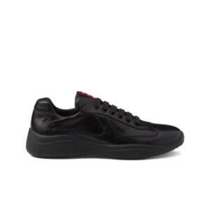 Prada Americas Cup Full Leather Black Trainers