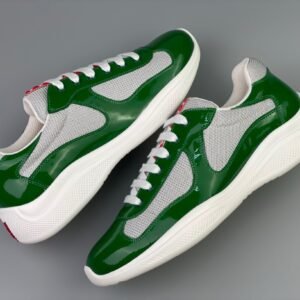 Prada Americas Cup Green Grey  Trainers
