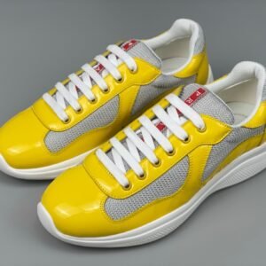Prada Americas Cup Yellow Grey  Trainers