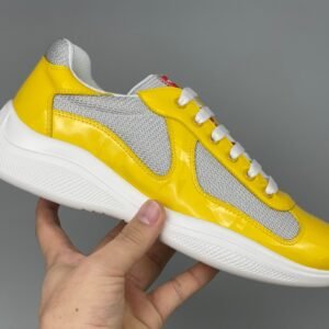 Prada Americas Cup Yellow Grey  Trainers