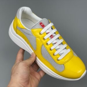 Prada Americas Cup Yellow Grey  Trainers
