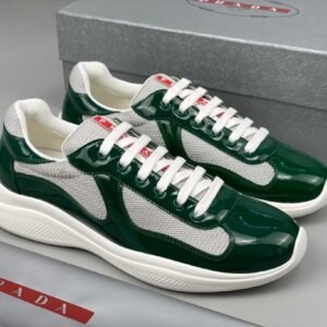 Prada Americas Cup Dark Green Grey  Trainers