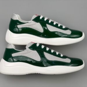Prada Americas Cup Dark Green Grey  Trainers