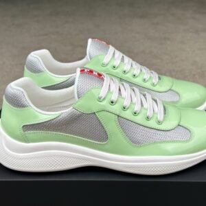 Prada Americas Cup Dark Mint Green Grey  Trainers