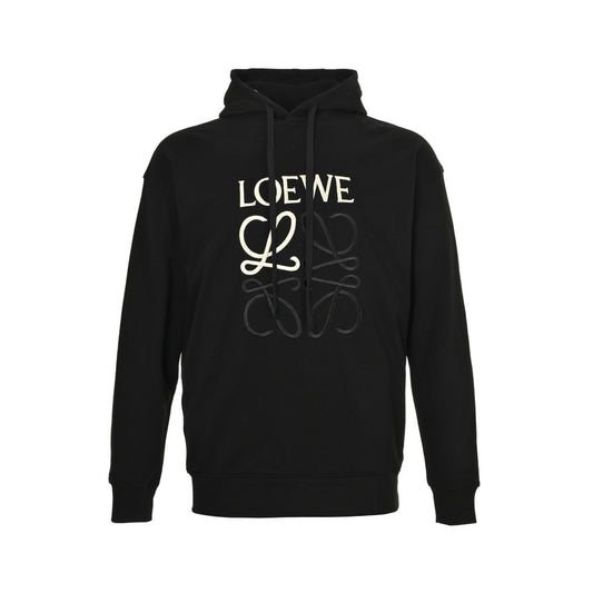 Loewe Anagram Logo Embroidered Black Pull Over