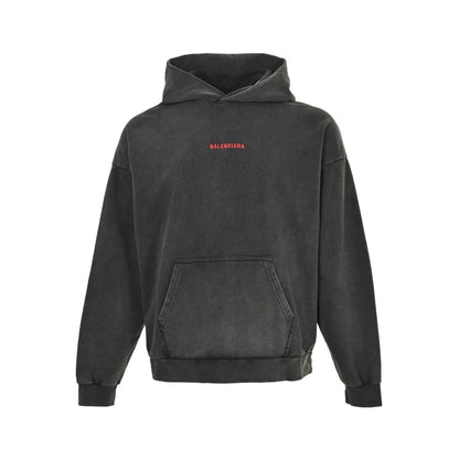 Balenciaga Oversized Hoodie Logo Embroidered