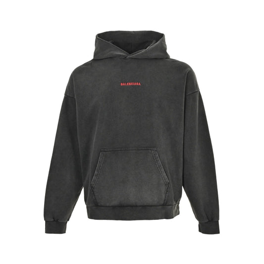 Balenciaga Oversized Hoodie Logo Embroidered