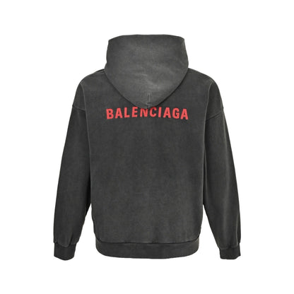 Balenciaga Oversized Hoodie Logo Embroidered