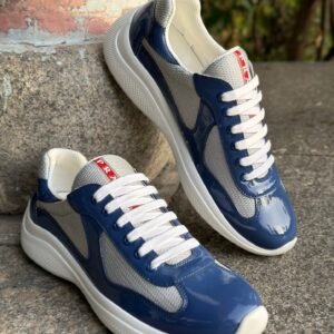 Prada Americas Cup Blue Grey  Trainers