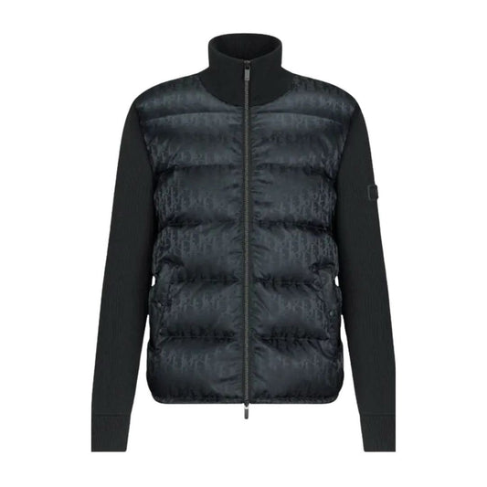 Dior Oblique Blouson Black Wool Knit