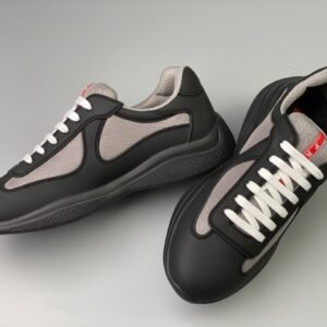 Prada Americas Cup Black Grey Trainers