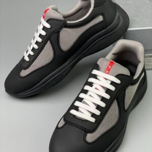 Prada Americas Cup Black Grey Trainers