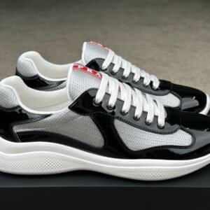 Prada Americas Cup Navy Grey Trainers Classic