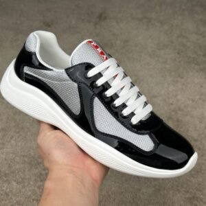 Prada Americas Cup Navy Grey Trainers Classic