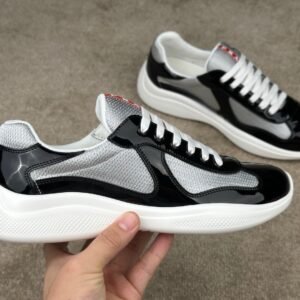 Prada Americas Cup Navy Grey Trainers Classic
