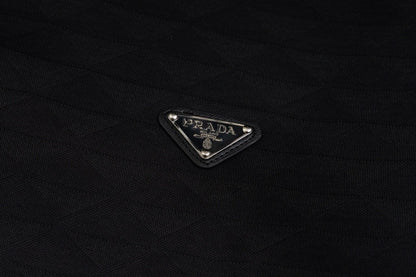 Prada Triangle Pattern Sweater In Black