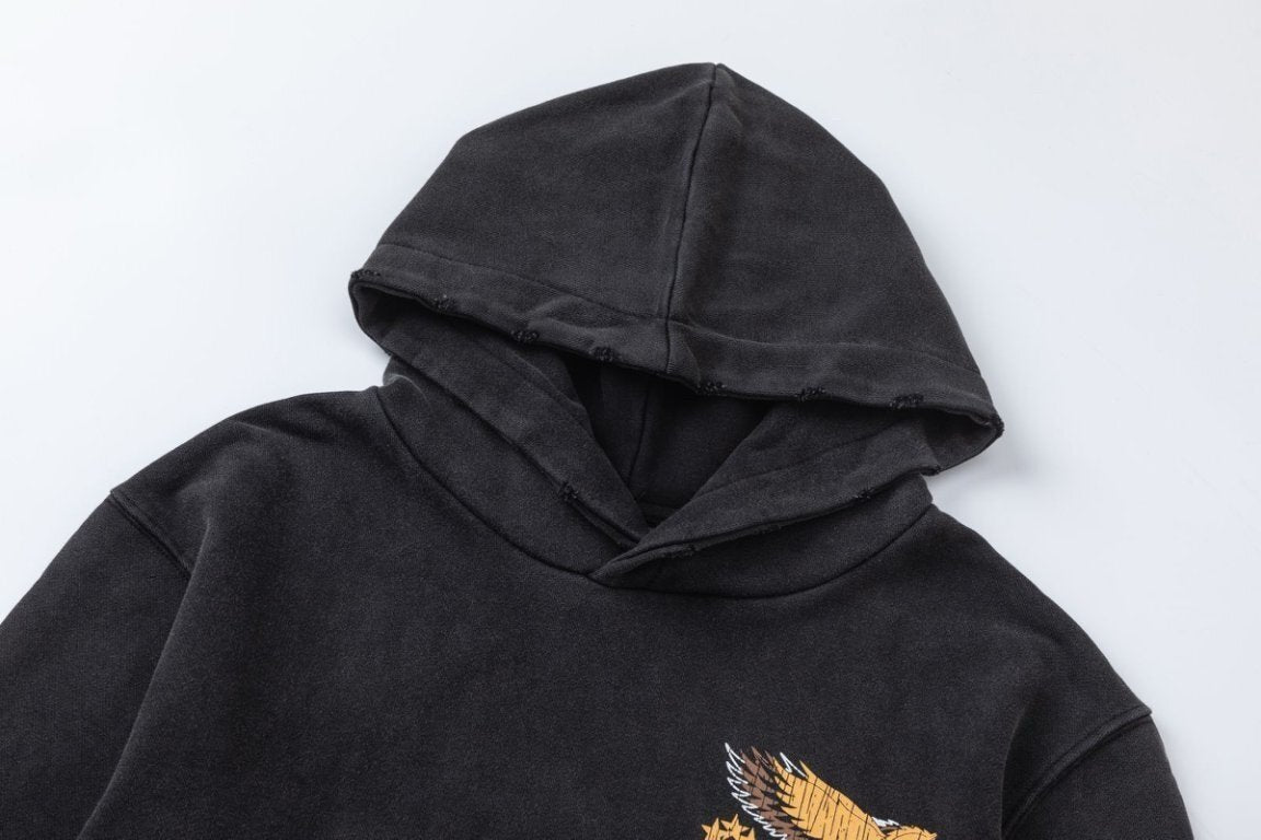 Amiri Vintage Pegasus Hoodie In Black
