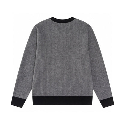 Loewe Intarsia Wool Knitwear Grey