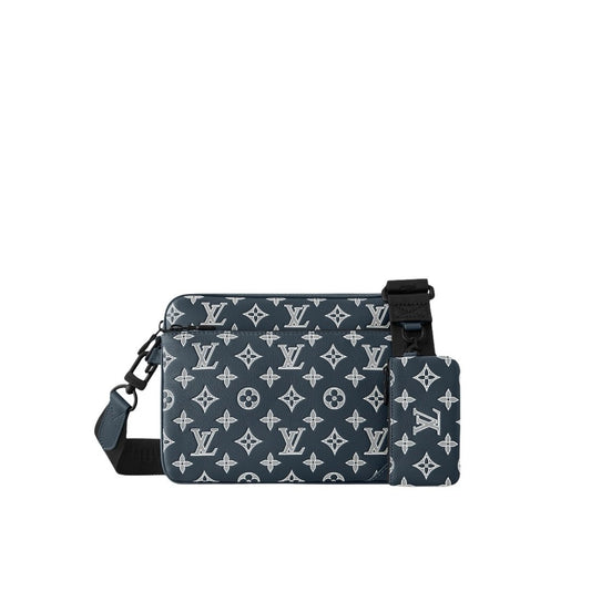 Louis Vuitton Trio Messenger Bag Monogram Blue White