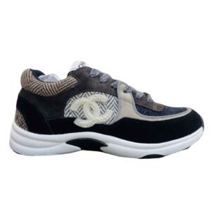 Chanel Low Top CC Trainer Brown Black White