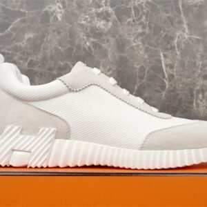 Hermes Bouncing Sneaker Full White