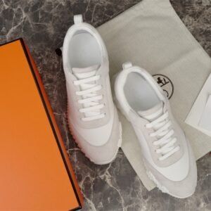 Hermes Bouncing Sneaker Full White