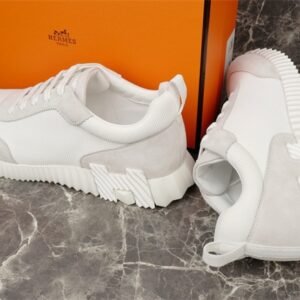 Hermes Bouncing Sneaker Full White