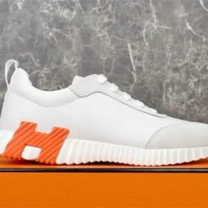 Hermes Bouncing Sneaker White Orange