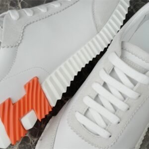 Hermes Bouncing Sneaker White Orange