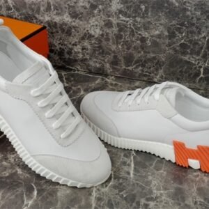 Hermes Bouncing Sneaker White Orange