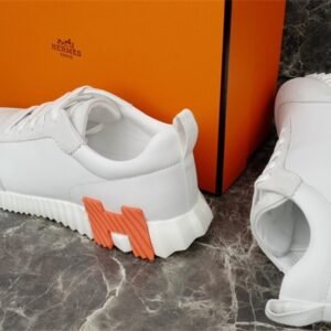 Hermes Bouncing Sneaker White Orange
